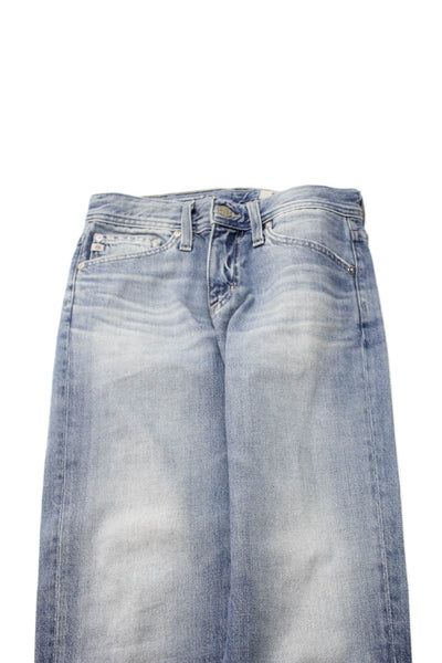 AG Adriano Goldschmied Womens Boyfriend Jeans Light Blue High Rise Size 23