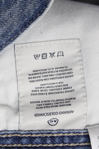 AG Adriano Goldschmied Womens Boyfriend Jeans Light Blue High Rise Size 23