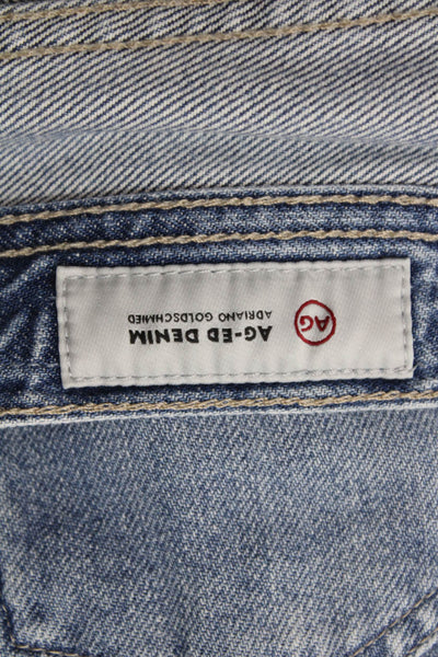 AG Adriano Goldschmied Womens Boyfriend Jeans Light Blue High Rise Size 23