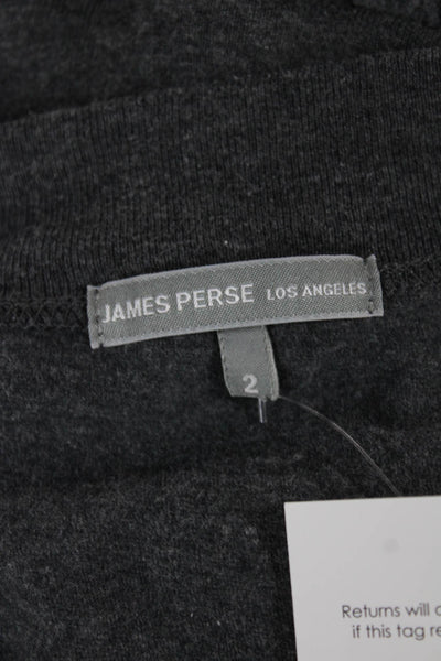 James Perse Womens Sweater Dress Dark Gray Long Sleeve Size 2