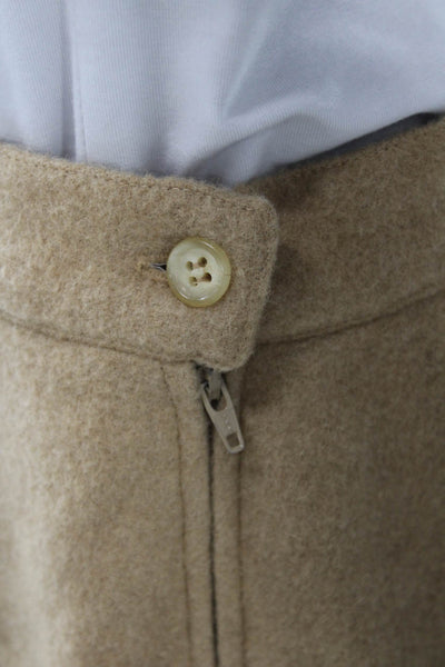 Michael Kors Women A-Line Mini Skirt Beige Camel Hair Size 10