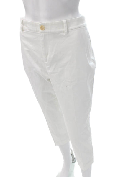 Lauren Ralph Lauren Womens Ankle Cropped Dress Pants White Size 14P