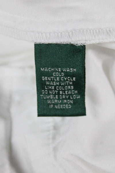 Lauren Ralph Lauren Womens Ankle Cropped Dress Pants White Size 14P