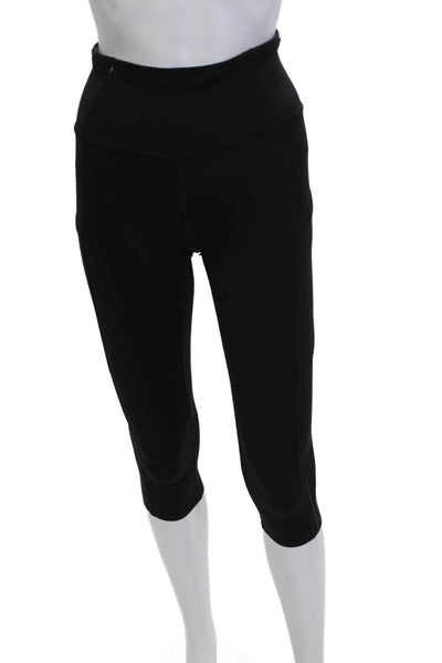 Lululemon Women Black Nylon Capri Leggings Size S