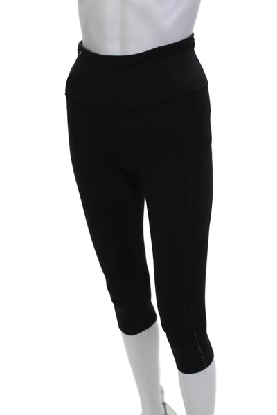 Lululemon Women Black Nylon Capri Leggings Size S