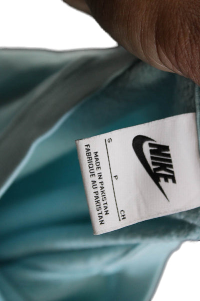 Nike Womens Pullover Sweatshirt Light Blue Cotton Long Sleeve Size M