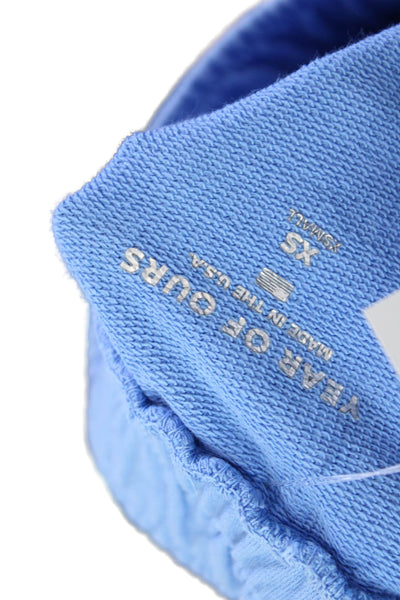 Year Of Ours Womens Jogger Sweatpants Blue Cotton 26in Inseam Size XS