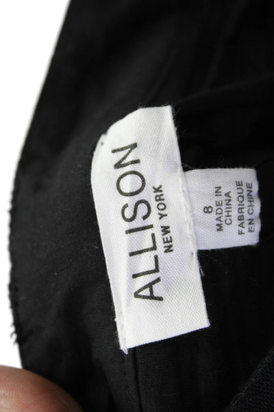 Allison Women Black Floral Dress Pants Size 8
