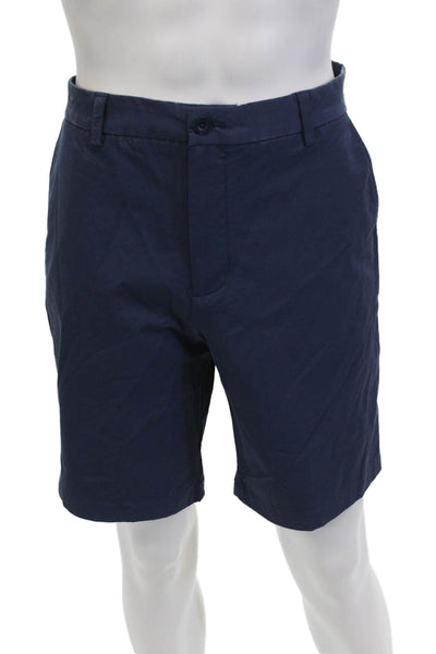 Vineyard Vines Mens Chino Shorts Dark Blue Button Size 35