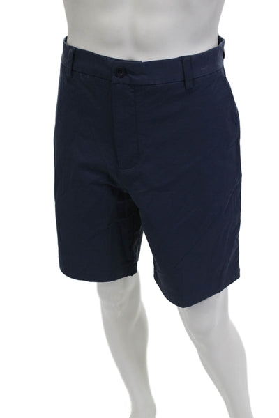 Vineyard Vines Mens Chino Shorts Dark Blue Button Size 35