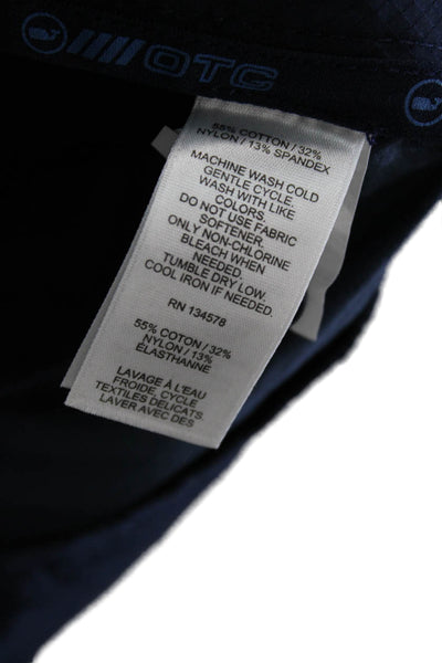 Vineyard Vines Mens Chino Shorts Dark Blue Button Size 35