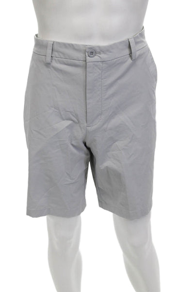 Vineyard Vines Mens Chino Shorts Gray Button Closure Size 36