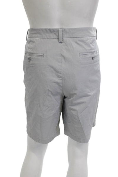 Vineyard Vines Mens Chino Shorts Gray Button Closure Size 36