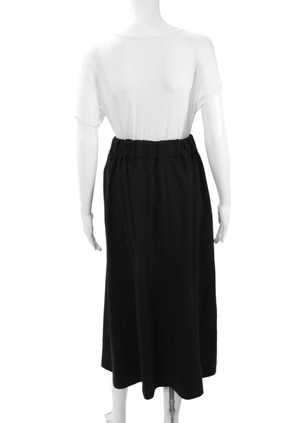 Voyage Women 2 Piece Suit Black V-Neck Button Long Sleeve Polyester Size M