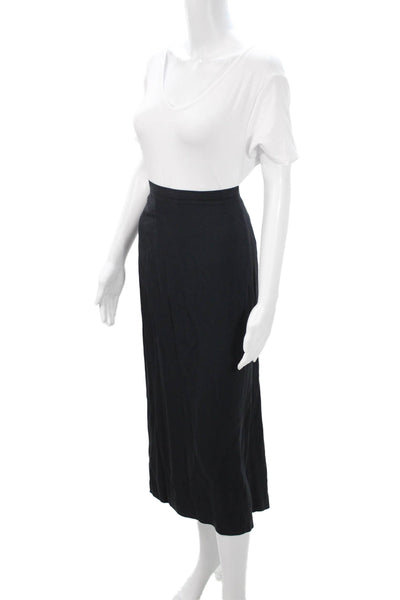 Tamotsu Women Black Straight Pencil Skirt 71% Acetate 29% Viscose Size 22W