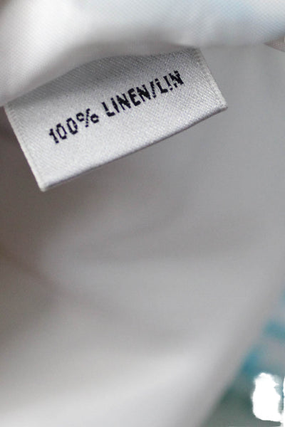 Lafayette 148 New York Womens A-Line Linen Skirt White Size 16