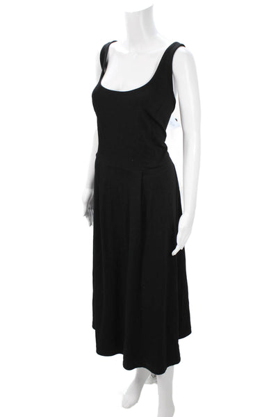 City Chic Womens Plus Tank Dress Sleeveless Square Neck Black Size XL