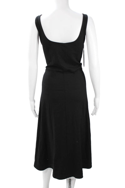 City Chic Womens Plus Tank Dress Sleeveless Square Neck Black Size XL