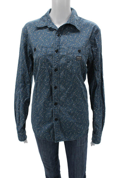 Denim & Supply By Ralph Lauren Men Floral Longsleeve Button-Up Top Size M