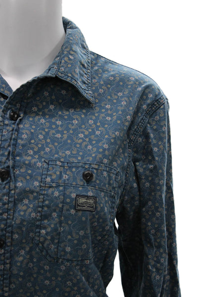 Denim & Supply By Ralph Lauren Men Floral Longsleeve Button-Up Top Size M