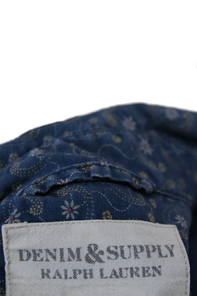Denim & Supply By Ralph Lauren Men Floral Longsleeve Button-Up Top Size M