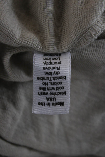 Michael Stars Women Basic T-Shirt Beige 3/4 Sleeve Size One Size