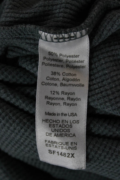 Michael Stars Women Basic Dark Gray Supima Cotton T-Shirt Long Sleeve Size 1X