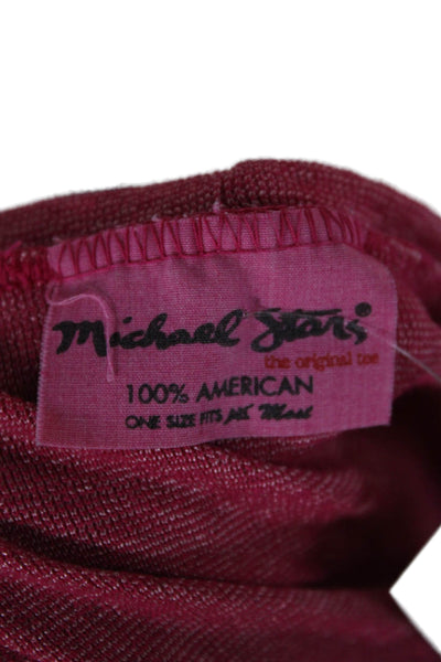 Michael Stars Womens Basic Pink T-Shirt 3/4 Sleeve Size One Size