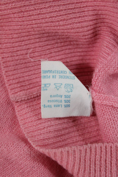 Luisa Spagnoli Women Basic Short Sleeve Crew Neck Top Pink Size S