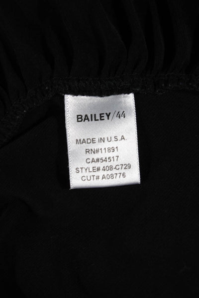 Bailey 44 Womens Black Basic V-Neck Sleeveless Tank Size XS