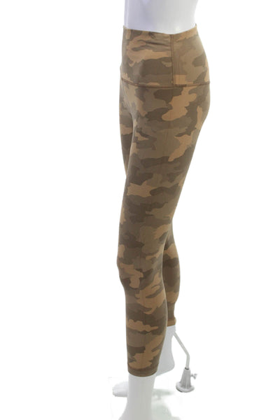 Lululemon Women Ankle Leggings Beige Camo Army Size 8