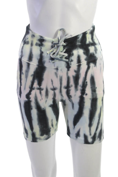 Chaser Womens Biker Shorts Black Drawstring Size S