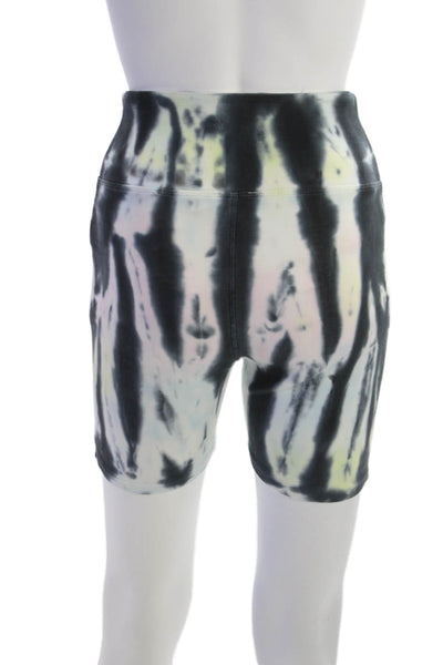 Chaser Womens Biker Shorts Black Drawstring Size S