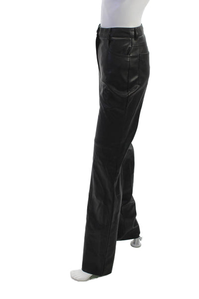 Cult Naked Womens Black Button Front Pants 33 Inseam Size S