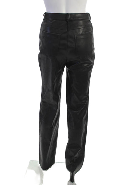 Cult Naked Womens Black Button Front Pants 33 Inseam Size S