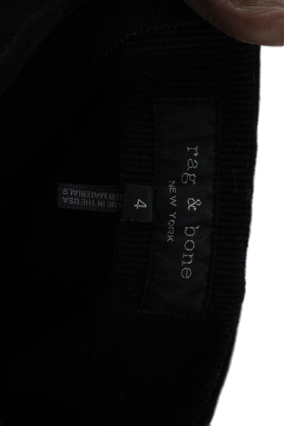 Rag & Bone Womens Ankle Jeggings Black Zip Size 4