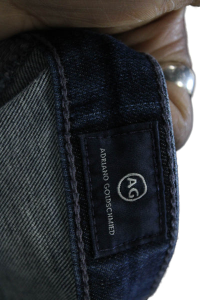 AG Adriano Goldschmied Womens Ankle Skinny Jeans Dark Blue Size 27