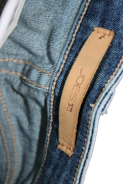Joes Women Skinny Ankle Cropped Jeans Dark Blue High Rise Size 25