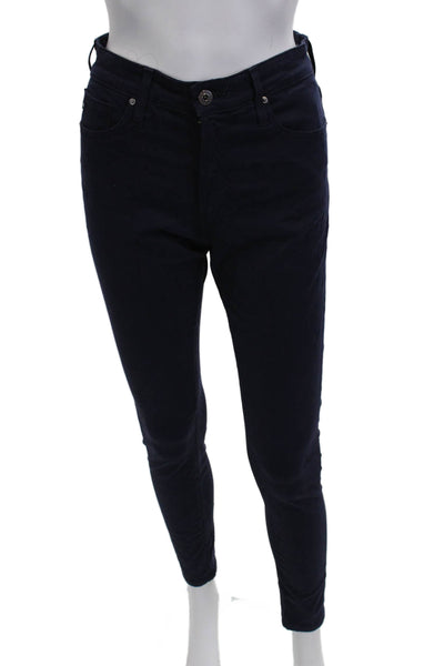 AG Adriano Goldschmied Womens Ankle Jeggings Dark Blue Size 27