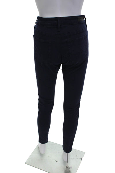 AG Adriano Goldschmied Womens Ankle Jeggings Dark Blue Size 27