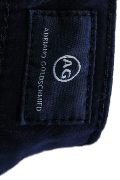 AG Adriano Goldschmied Womens Ankle Jeggings Dark Blue Size 27