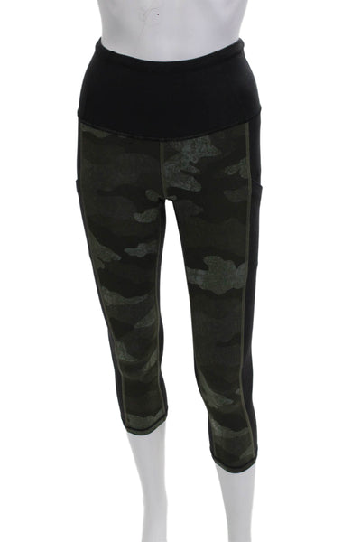 The North Face Womens Capri Camouflage Leggings Black Size S
