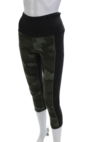 The North Face Womens Capri Camouflage Leggings Black Size S