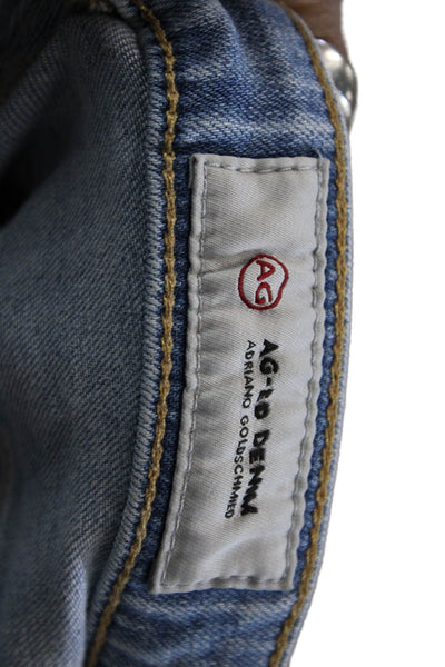 AG Adriano Goldschmied Women Skinny Ankle Jeans Light Blue Low Rise Size 27