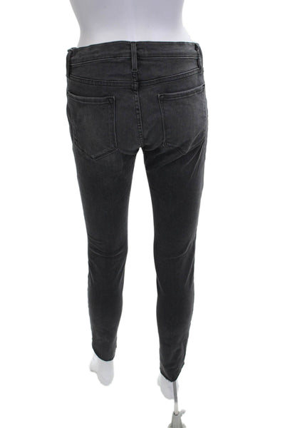 Frame Womens Ankle Skinny High Rise Dark Gray Jeans Size 27