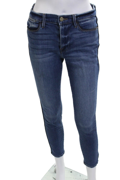 Frame Women Ankle Skinny Dark Blue Jeans Size 27