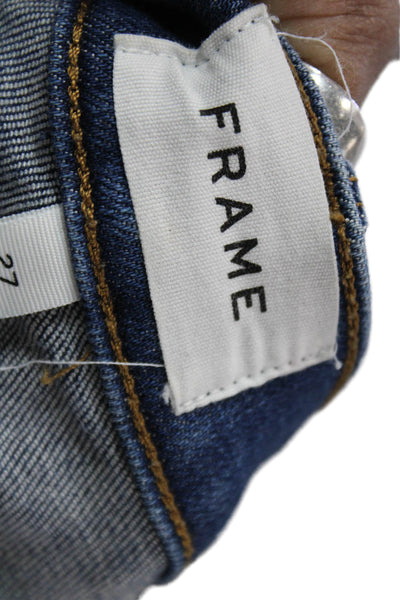 Frame Women Ankle Skinny Dark Blue Jeans Size 27