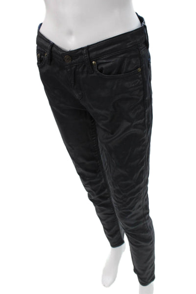 Lauren Ralph Lauren Women Skinny Jeans Black Low Rise Size 2P