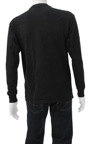 Polo Ralph Lauren Mens Black Long Sleeve 100% Cotton T-Shirt Size M
