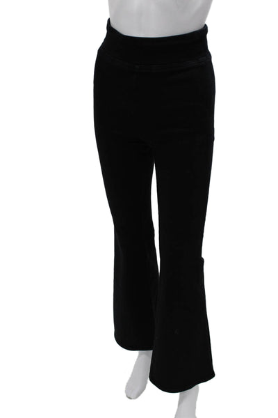 Frame Women 90s Black Solid Cotton Blend Pants Size 0